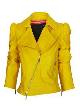 Goldrec Yellow Motorcycle Jacket