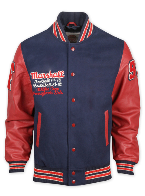 Tamiren Leather Baseball Jacket