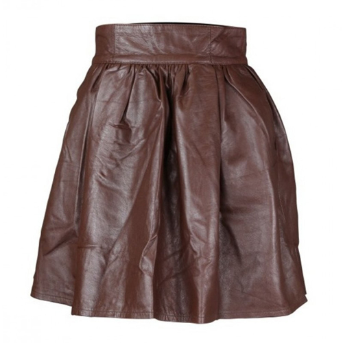 Rhizo Leather High Waisted Skirt