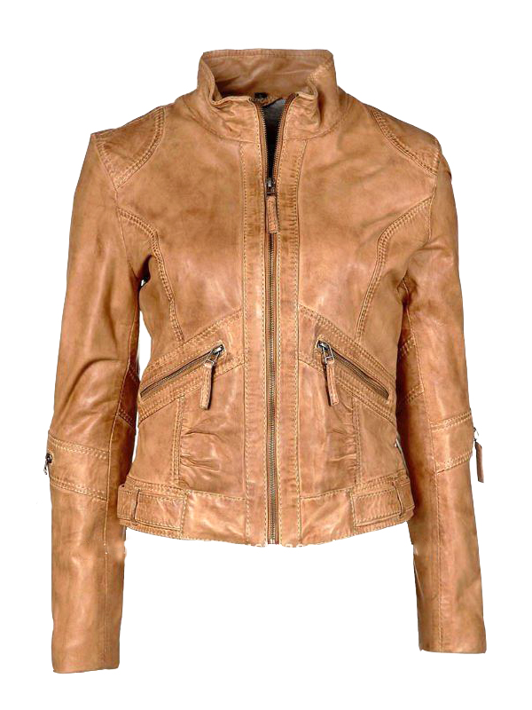 Tawni Tan Leather Jacket