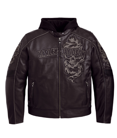 Kitenger Reflective Skull Harley Davidson Jacket