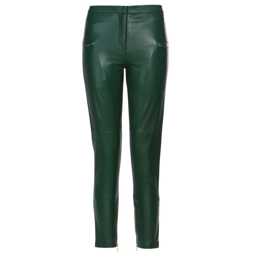 Dygra Green Leather Pants