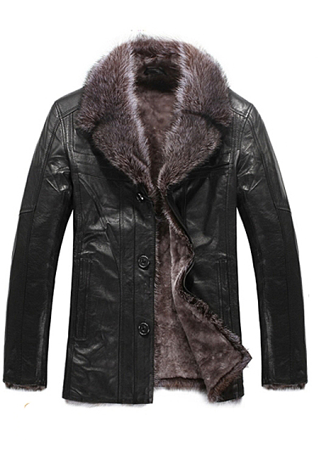 Rau Leather Fur Leather Coat 