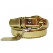 Casslie Gold Leather Belt
