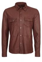 Sweltz  Men Leather Shirt