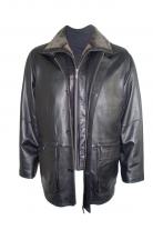 Necroc Leather Barn Coat