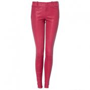 Rabia Pink Leather Trouser