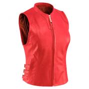 Hemer Red Leather Vest