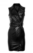 Bitolino Leather Belted Dress