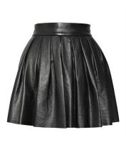 Women Pleated Leather Skirts - Shop Designer Women Clothes Online