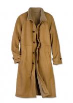 Magnix Shearling Long Leather Coat