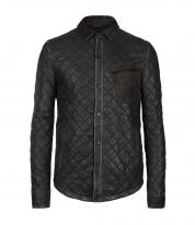 Duveteider Men Leather Shirt 