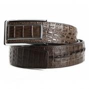 Dessin Crocodile Leather Belt
