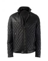 Zedes Quilted Leather Jacket