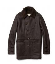 Cadoc Asymmetrical Shearling Jacket