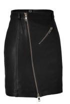 Recondite Asymmetrical Zip Skirt