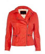 Simran Red Biker Jacket