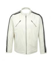 Amuczko Big & Tall Leather Motorcycle Jacket