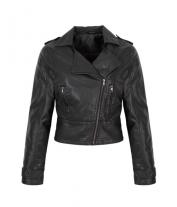 Roubaix Cropped Biker Jacket