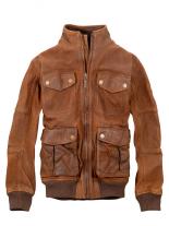 Leshire Cocoa Brown Bomber Jacket