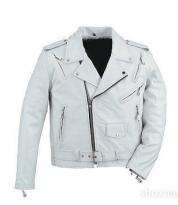Elmaz White Motorcycle Jacket
