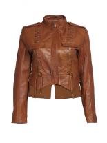 Frieda Brown Bomber Jacket