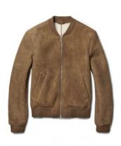 Keyx Suede Bomber Jacket