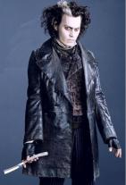 Johnny Depp Leather Sweeney Todd Jacket  