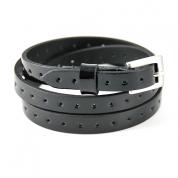 Finne Patent Leather Skinny Belt