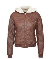 Pritbor Hooded Shearling Bomber Jacket