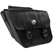 Cinterz Slant Leather Saddle Bag