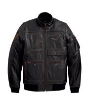 Robuster Leather Flight Bomber Jacket