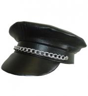 Simtre Leather Biker Hat