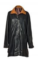 Lithez Plus Size Leather Coat