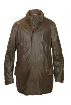 Jenz Leather Car Coat