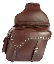 Mohix Brown Leather Saddle Bag