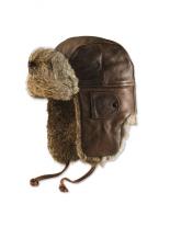 Wesrev Leather Aviator Hat