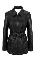 Ruckenettex Plus Size Leather Coat