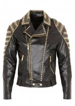 Dagino Studded Leather Men Jacket
