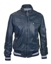 Blitz Blue Leather Jacket