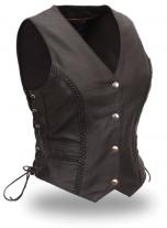 Samsonig Braided Leather Vest
