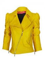 Goldrec Yellow Motorcycle Jacket