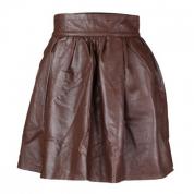 Rhizo Leather High Waisted Skirt