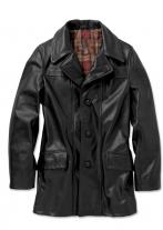 Korne Leather Car Coat