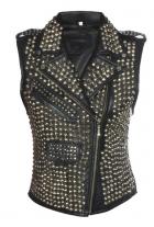 Metlix Studded Leather Vest